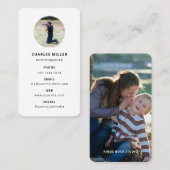 スタイル!ミニマモダンリスト写真 名刺 (正面/裏面)