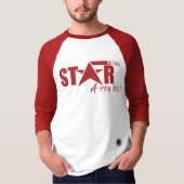 スタイル: 人の星の状態の服装3/4の袖のティー Tシャツ (正面)