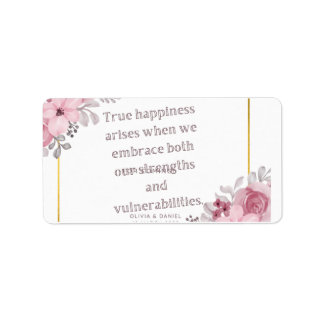 スタイル:保住所 シールが手を押し詰める ラベル