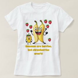 スタイル:女性のバナナはベリーの基本Tシャツ Tシャツ