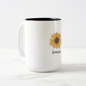 スタイル: 2トーンマグマポップ・アートのーに色を追加する ツートーンマグカップ (正面左)