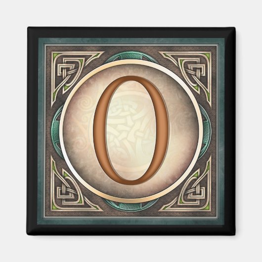 スタイルA, "0" – ケルト数字マグネット マグネット (正面)