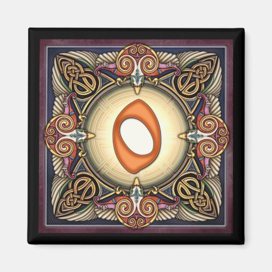 スタイルC, "0" – ケルト数字マグネット マグネット (正面)