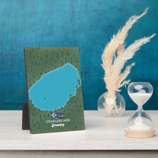 スタインハウダー メーア ドイツ 地図 フォトプラーク (側面)