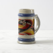 スタインマグベルギーカラーズデザイン ビールジョッキ (正面右)