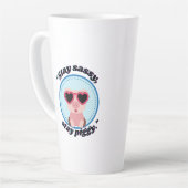 スタイ豚引用文 カフェラテマグ (左アングル)