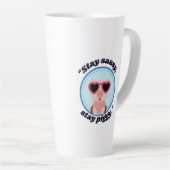 スタイ豚引用文 カフェラテマグ (右アングル)