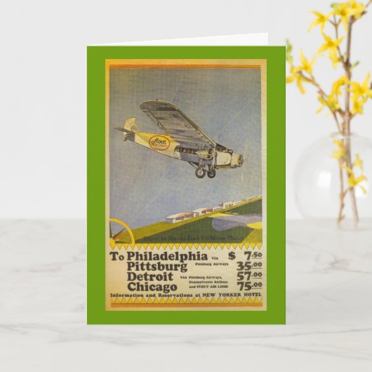 スタウト航空 カード (黄色い花)