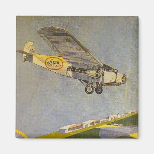 スタウト航空 マグネット (正面)