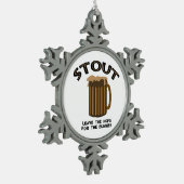 スタウト スノーフレークピューターオーナメント (左)