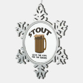 スタウト スノーフレークピューターオーナメント (右)