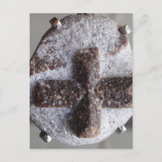 スタウロライト、完全な結晶の交差 ポストカード