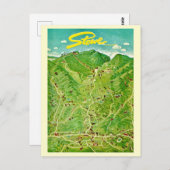 スタウ ヴァーモントのヴィンテージイラストのポストカード ポストカード (正面/裏面)