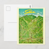 スタウ ヴァーモントのヴィンテージ 描き下ろし ポストカード (正面/裏面)