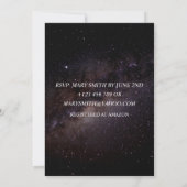 スタエレガントリーナイトスカイ銀河系結婚式招待状 招待状 (裏面)
