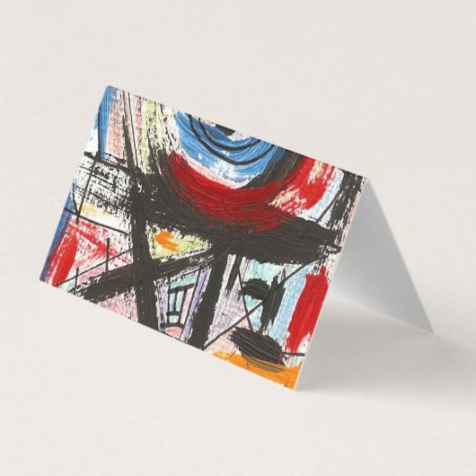 スタカート抽象芸術の筆跡 名刺 (裏面)