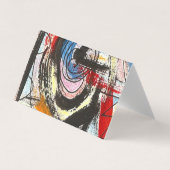 スタカート抽象芸術の筆跡 名刺 (正面)