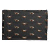 スタグアントラーテラコッタセージ緑の植物学フローラ 枕カバー (裏面)