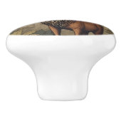 スタグインザフォレストウィリアム・モリスインスパイア セラミックノブ (側面)