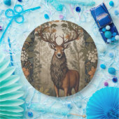 スタグインザフォレストウィリアム・モリスインスパイア ペーパープレート (パーティー)