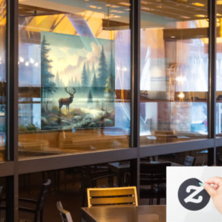 スタグオイルペインティングウィンドウ ウィンドウサイン