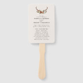 スタグサストテラコッタフローラエレガント素朴モダン ハンドファン (正面)