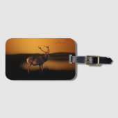 スタグサンライズミスティモーニングディアー ラゲッジタグ (正面横)