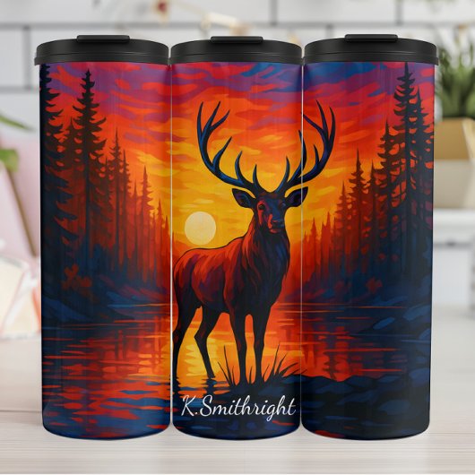 スタグサン威厳のあるセットフォレストレイク タンブラー