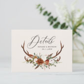 スタグテラコッタラストフローラエレガントな結婚予算 セーブザデート (スタンド正面)