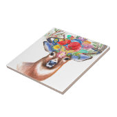 スタグディアアントラーワイルドフラワー絵画フローラ タイル (側面)