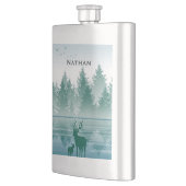 スタグディアパイングリーンフォレストランドスケープパーソナライズされた フラスク (左)