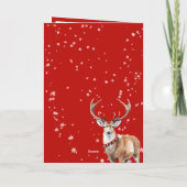 スタグトナディアレッドベルカラーハッピーホリデー シーズンカード (裏面)