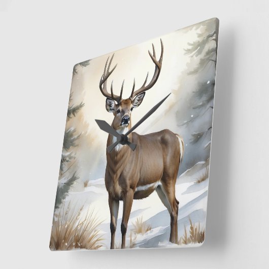 スタグバック スクエア壁時計 (傾斜)