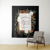 スタグブラックテラコッタフローララスティックブライダルブランチ タペストリー (インサイチュ)