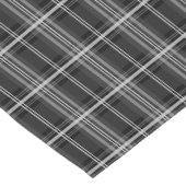 スタグヘッドを白黒の格子縞に表示 ショートテーブルランナー (コーナー)