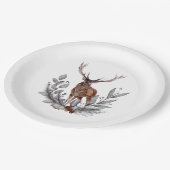 スタグホリーベリー葉ズ ペーパープレート (アングル)