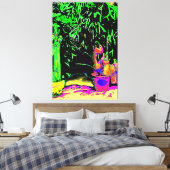 スタグホーンシダジブニー美術館ザズルギフト キャンバスプリント (インサイチュ (寝室))