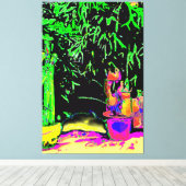 スタグホーンシダジブニー美術館ザズルギフト キャンバスプリント (インサイチュ (ウッドフロア))