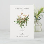 スタグマルサラ葉リースメリークリスマスロゴ シーズンカード (スタンド正面)