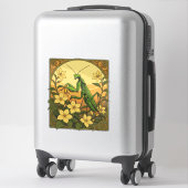 スタグモマンティスと黄色いジャスミンの花 シール (スーツケース)