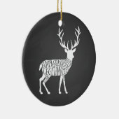 スタグヴェニソンディアエルクゲーム狩り肉切り セラミックオーナメント (右)