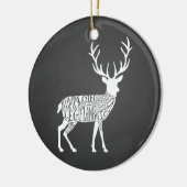 スタグヴェニソンディアエルクゲーム狩り肉切り セラミックオーナメント (左)