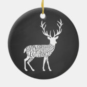 スタグヴェニソンディアエルクゲーム狩り肉切り セラミックオーナメント (裏面)