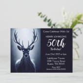 スタグ狩りテーマ50th誕生日パーティーの招待状 招待状 (スタンド正面)