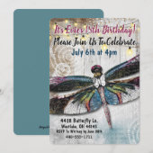 スタゲイザードラゴンフライ誕生日招待状 招待状 (正面/裏面)