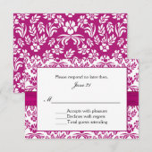 スタゲイザーリリー ダマスク ウェディング 招待状 (正面/裏面)