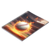 スタジアムで燃える野球 ノートブック (左側)