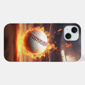 スタジアムで燃える野球 iPhoneケース (裏面横)