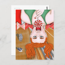 スタジアムで赤毛の少女。女いけな性