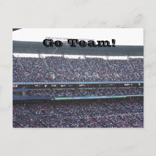 スタジアムの群衆 ポストカード (正面)
